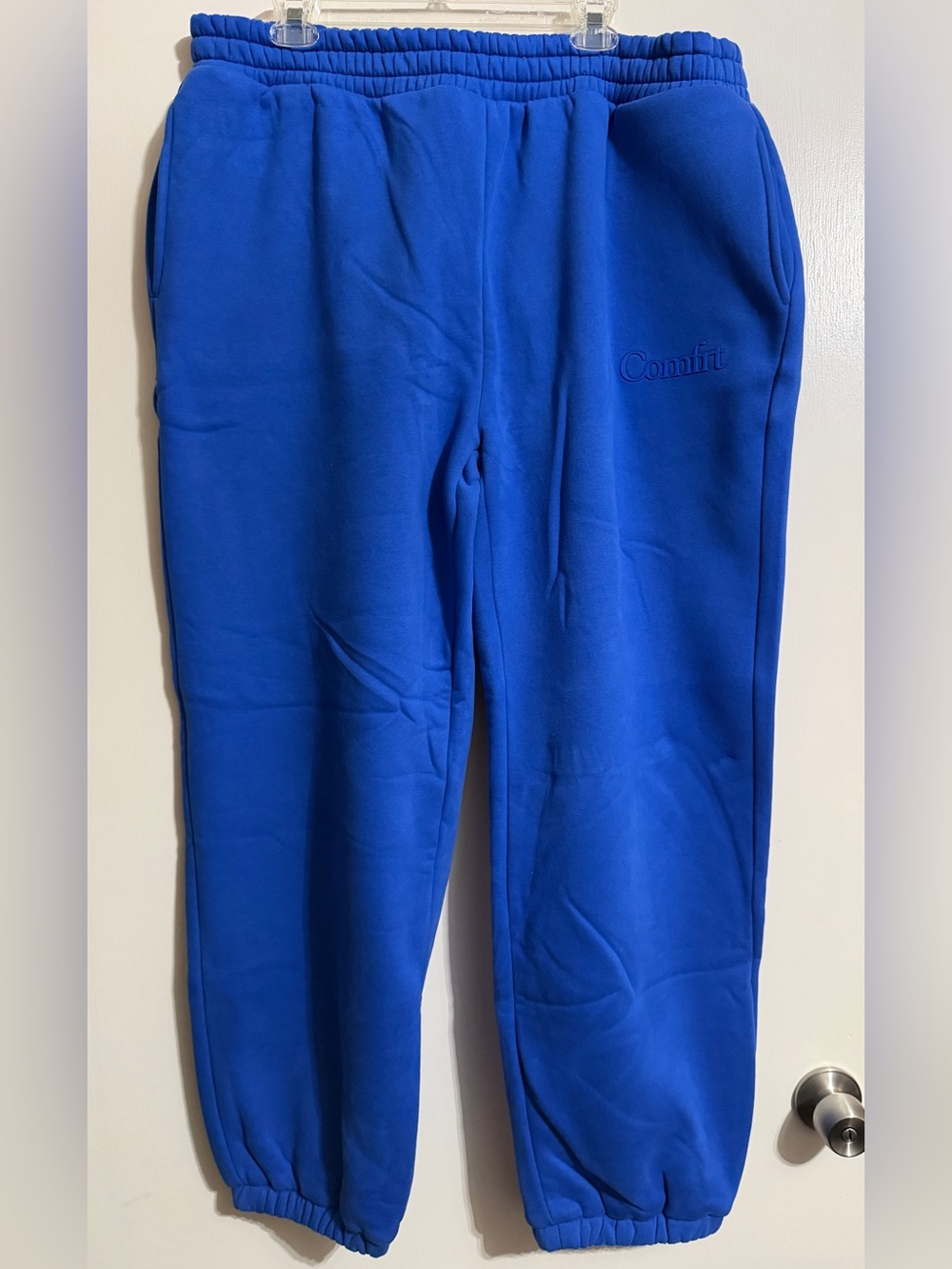 Comfrt Brand Cobalt Blue Minimalist Jogger Sweatpants